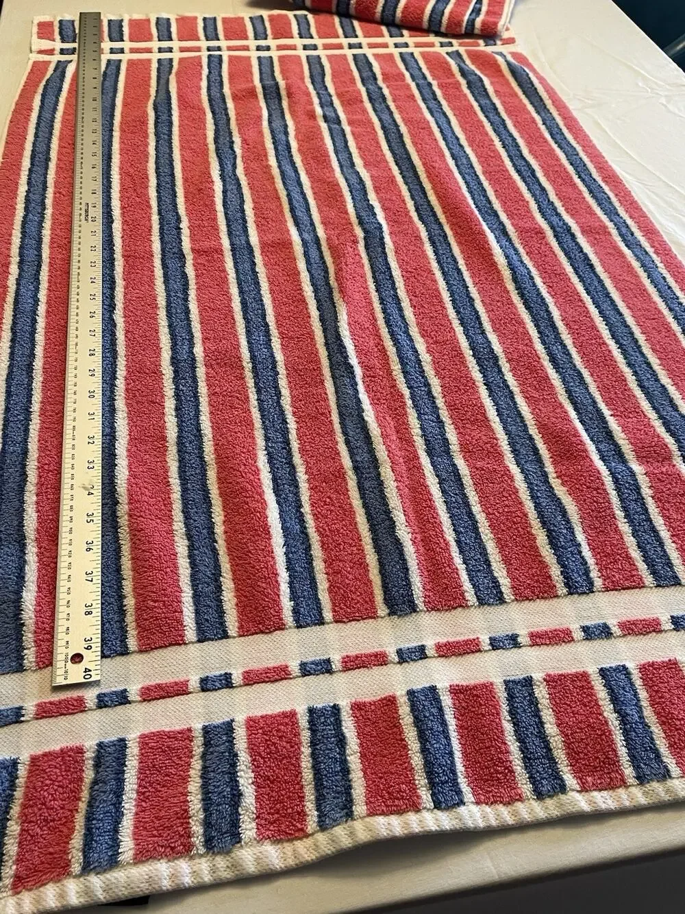 Ralph Lauren Bath Towels, Vintage 1990S Americana Flag Stripe Set Of Two